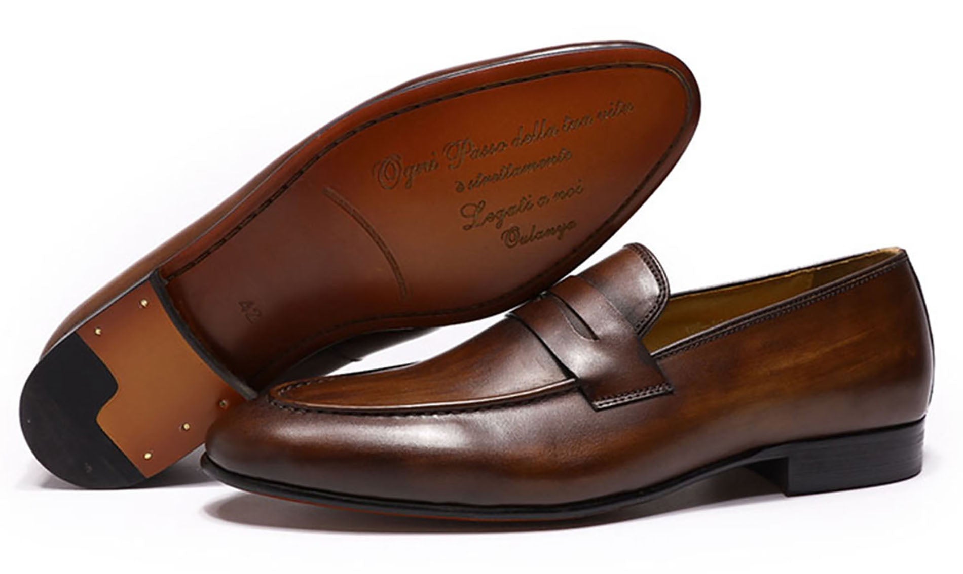 Men's Dress Handmade Classic Monk Strap Loafers