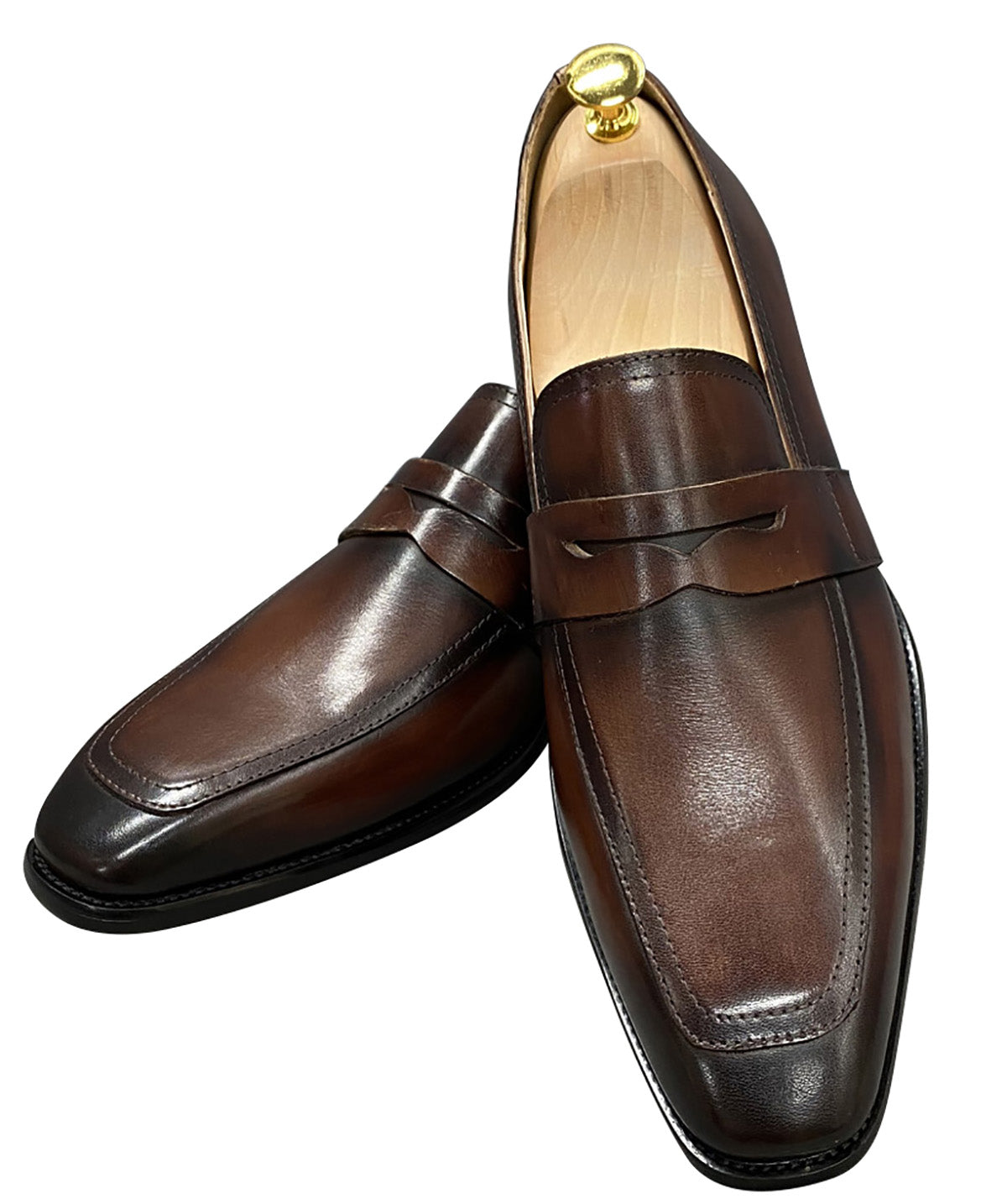 Men's Handmade Dress Formal Silp On Penny Loafers