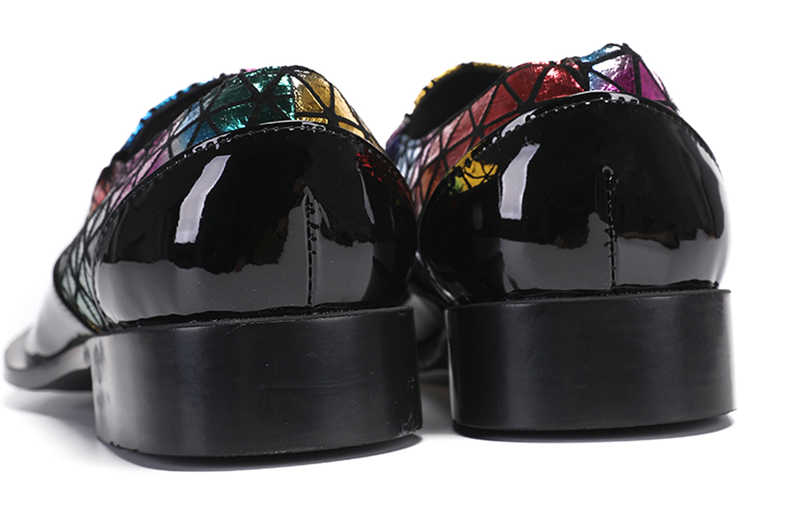 Mens Casual Driving Plaid Western Loafers