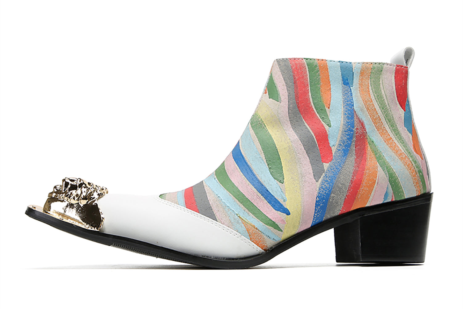 Men's Metal Toe Colorful Western Boots