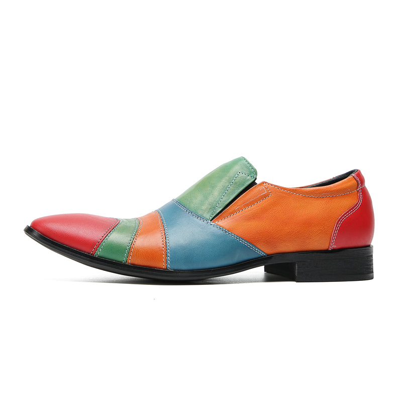 Men's Fashion Color Western Loafers