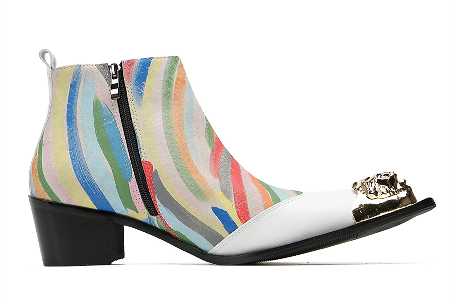 Men's Metal Toe Colorful Western Boots