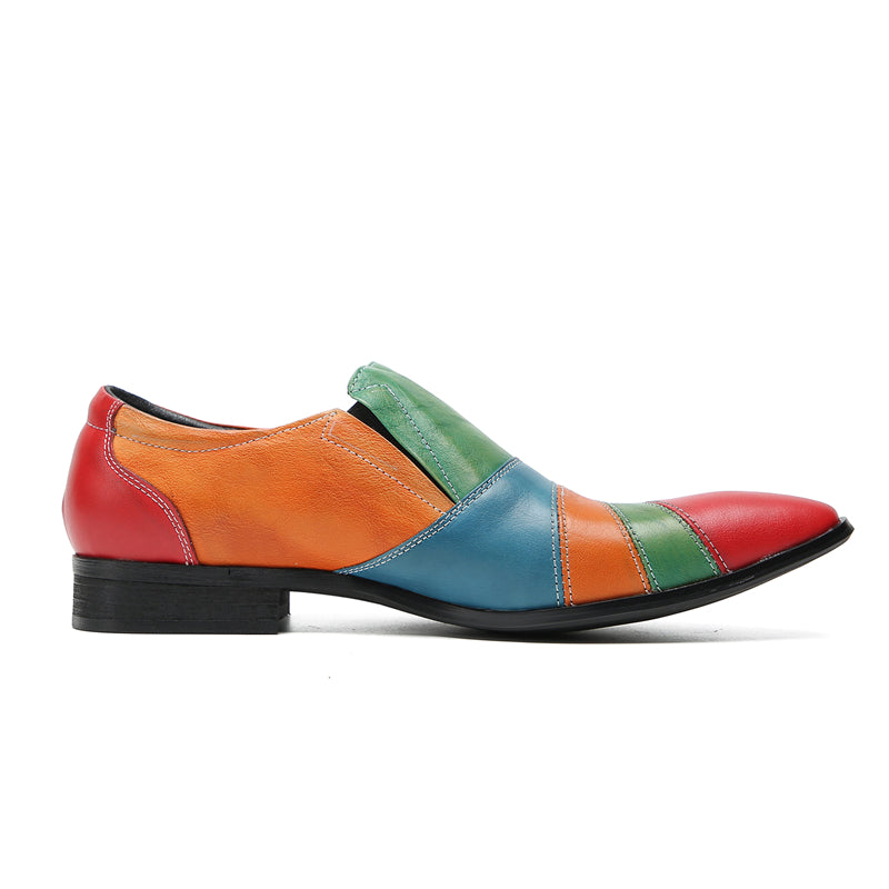 Men's Fashion Color Western Loafers