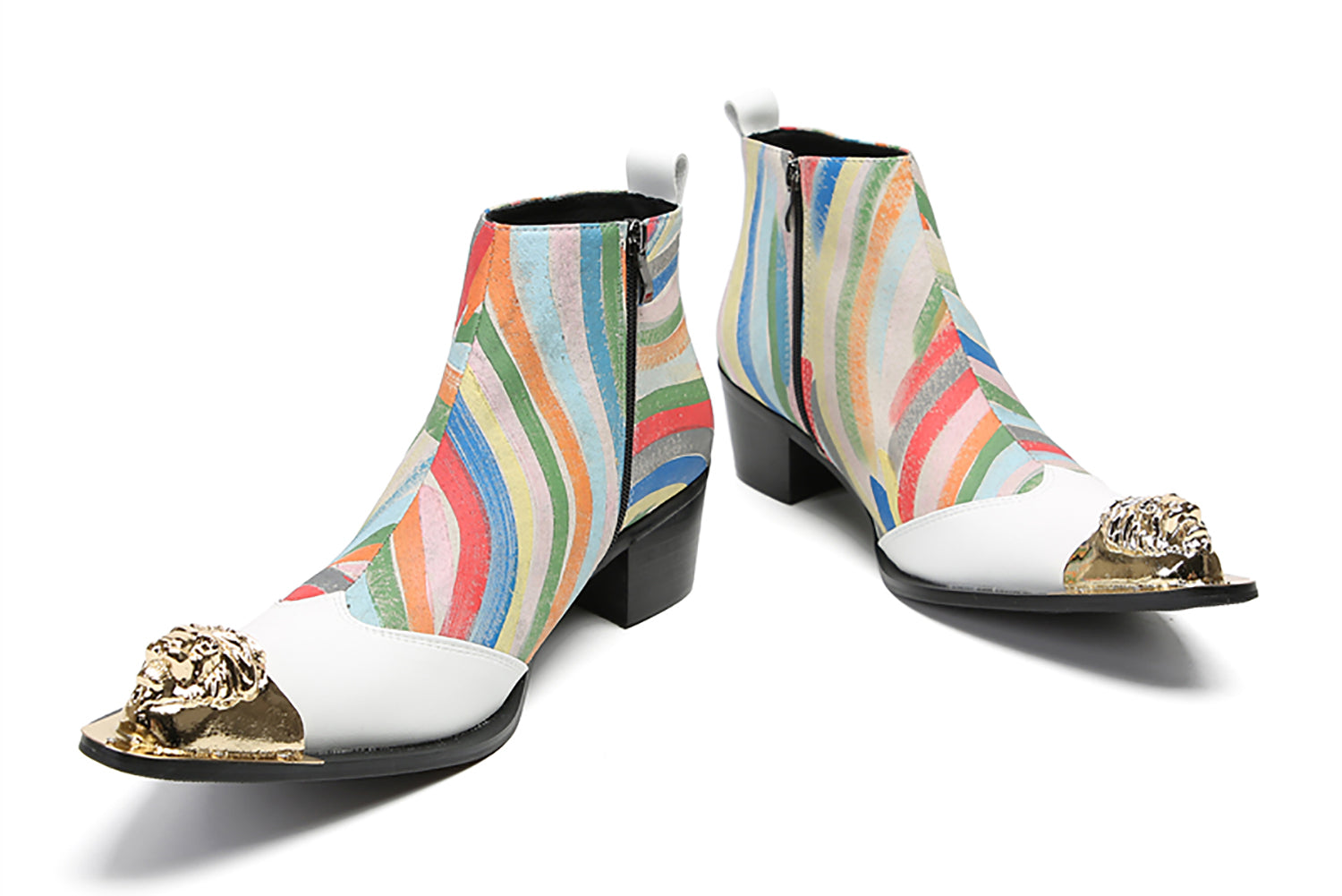 Men's Metal Toe Colorful Western Boots