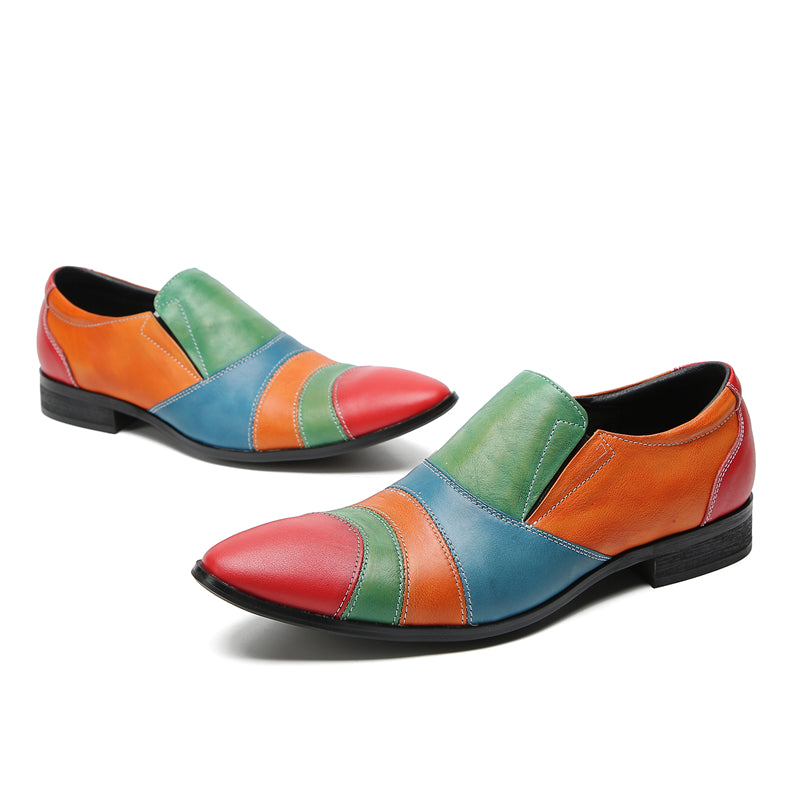 Men's Fashion Color Western Loafers