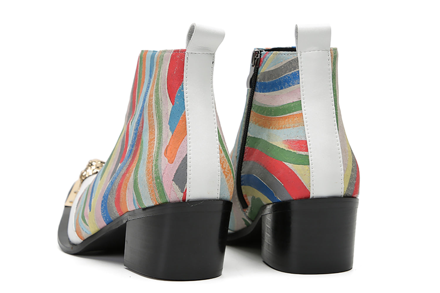 Men's Metal Toe Colorful Western Boots