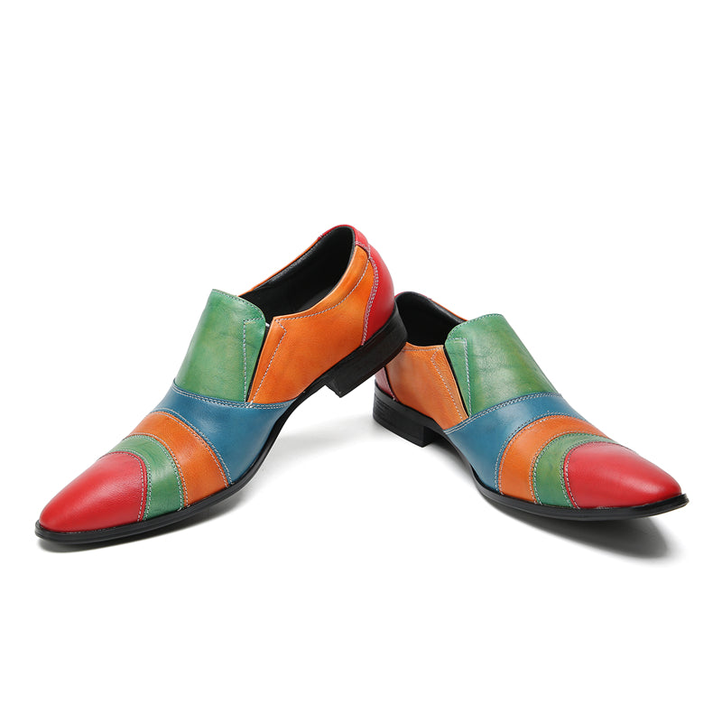 Men's Fashion Color Western Loafers