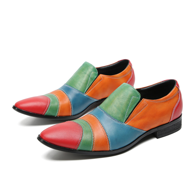Men's Fashion Color Western Loafers