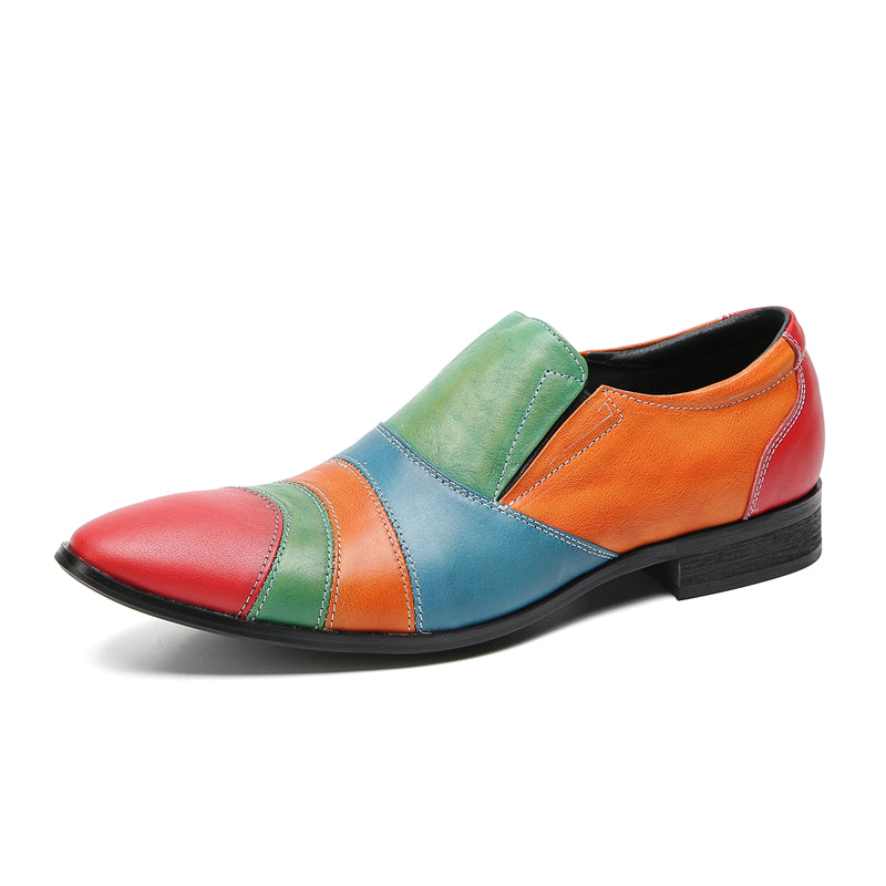 Men's Fashion Color Western Loafers