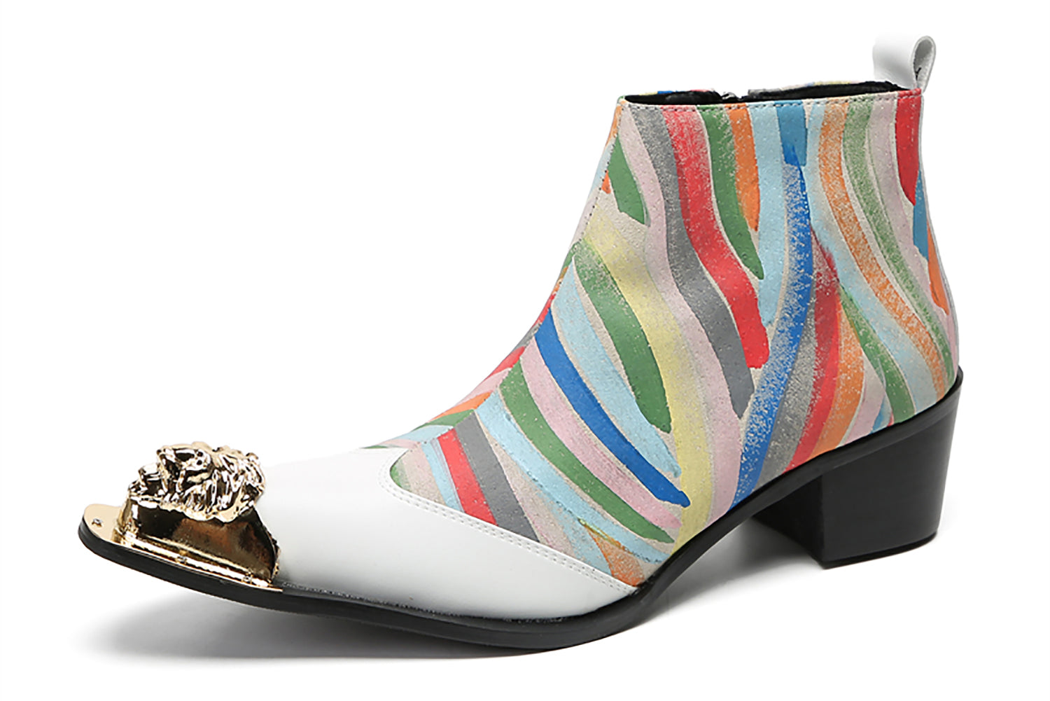 Men's Metal Toe Colorful Western Boots