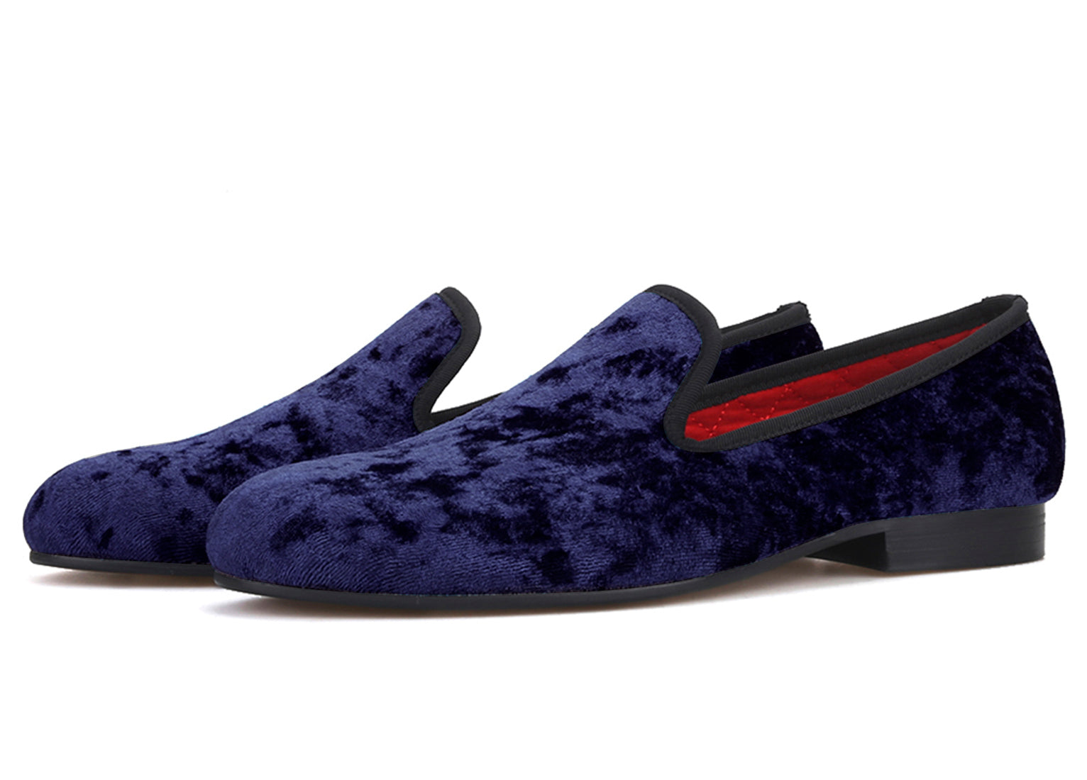 Mens Velvet Penny Loafers Slip On Shoes