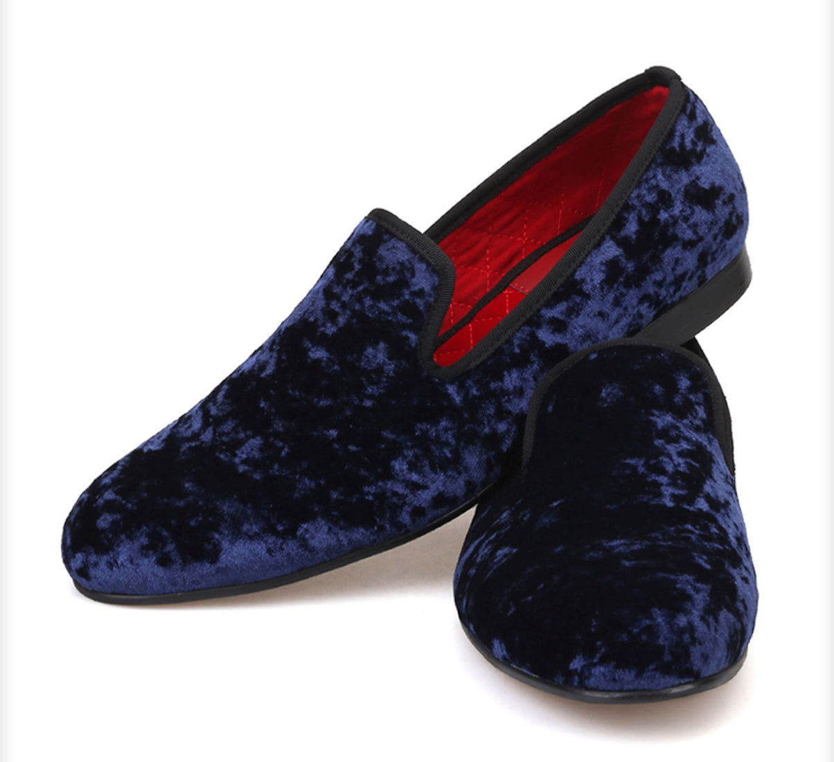 Mens Velvet Penny Loafers Slip On Shoes