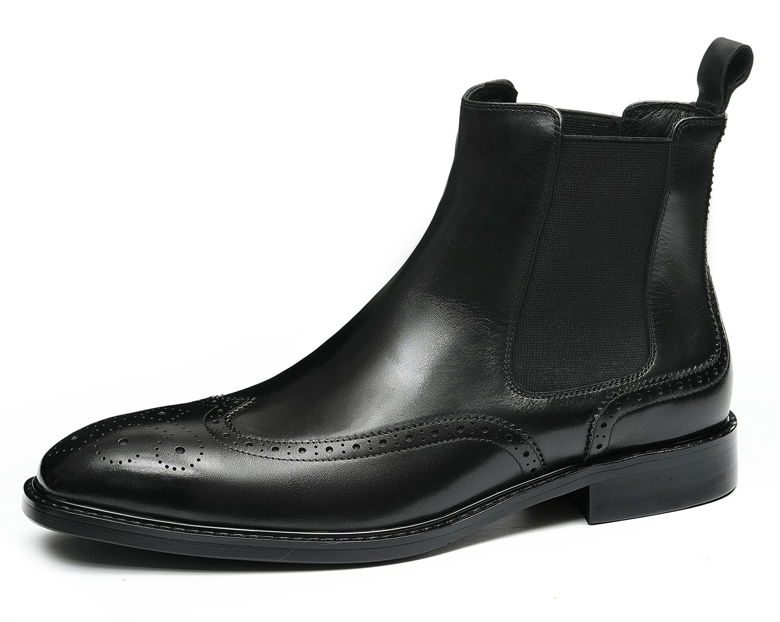 Men's Handmade Dress Wingtips Brogues Chelsea Boots