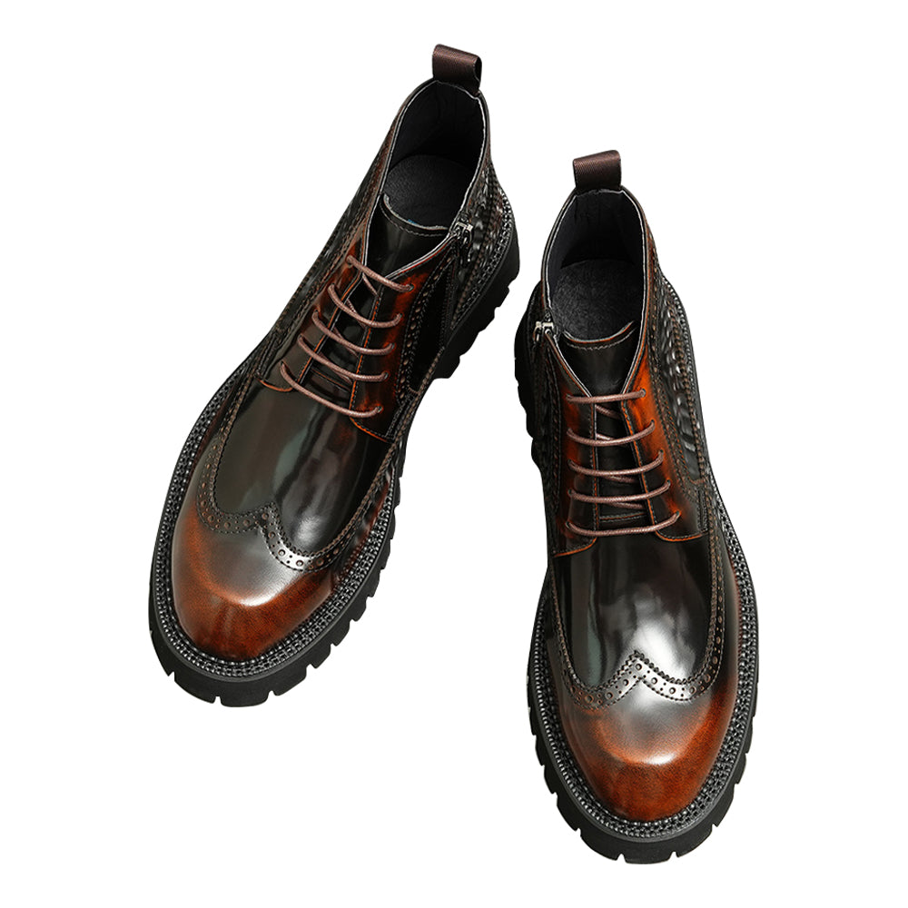 Botas Oxford Brogues de moda para hombre