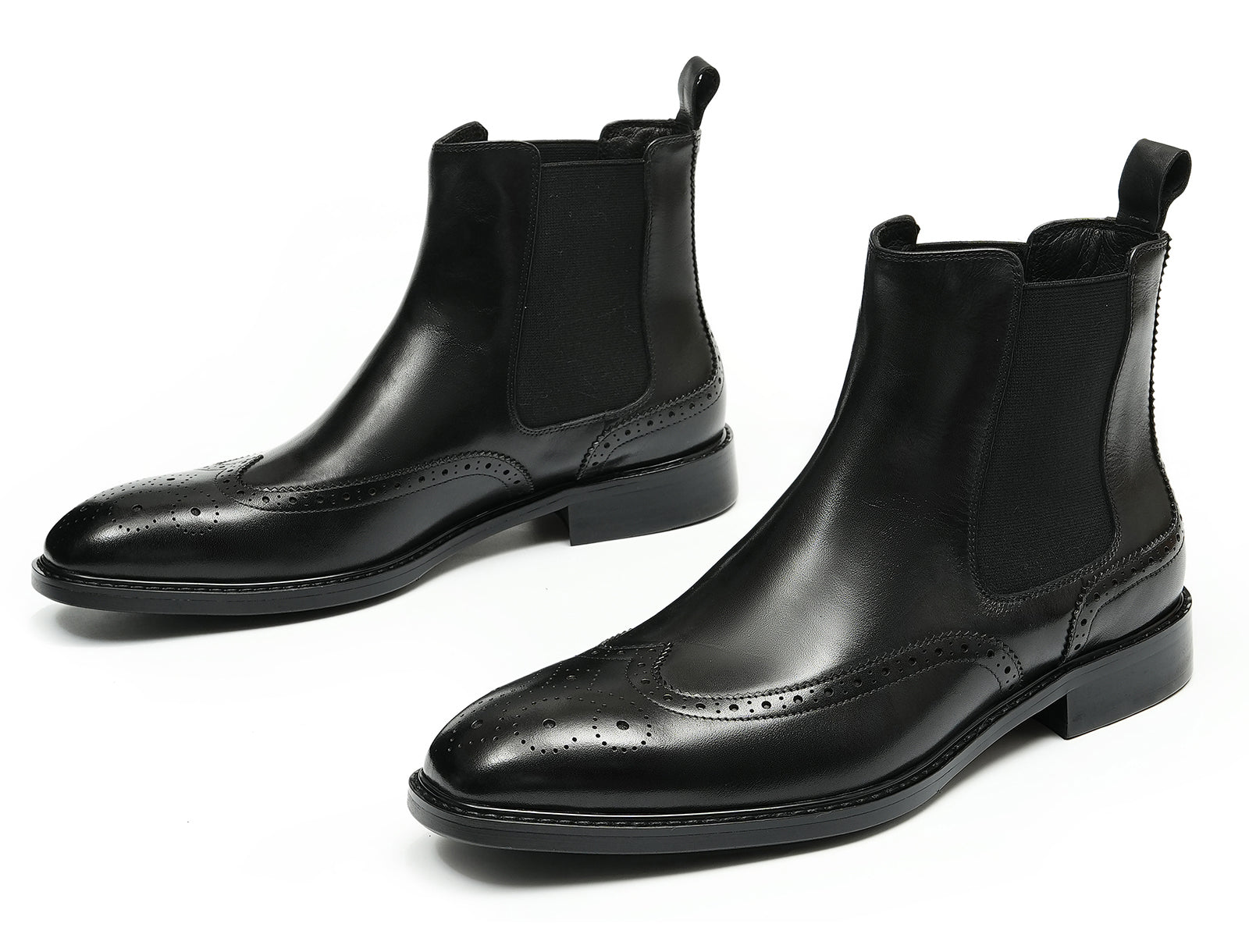 Men's Handmade Dress Wingtips Brogues Chelsea Boots