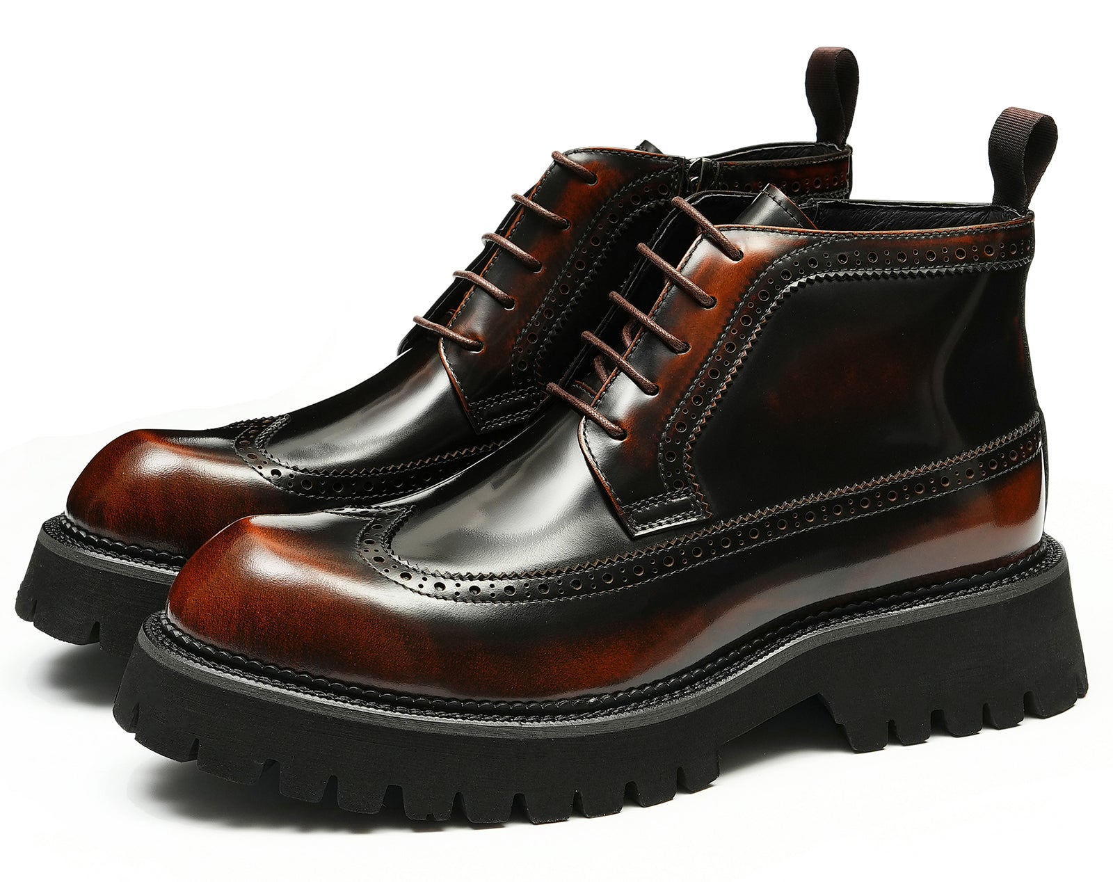 Botas Oxford Brogues de moda para hombre