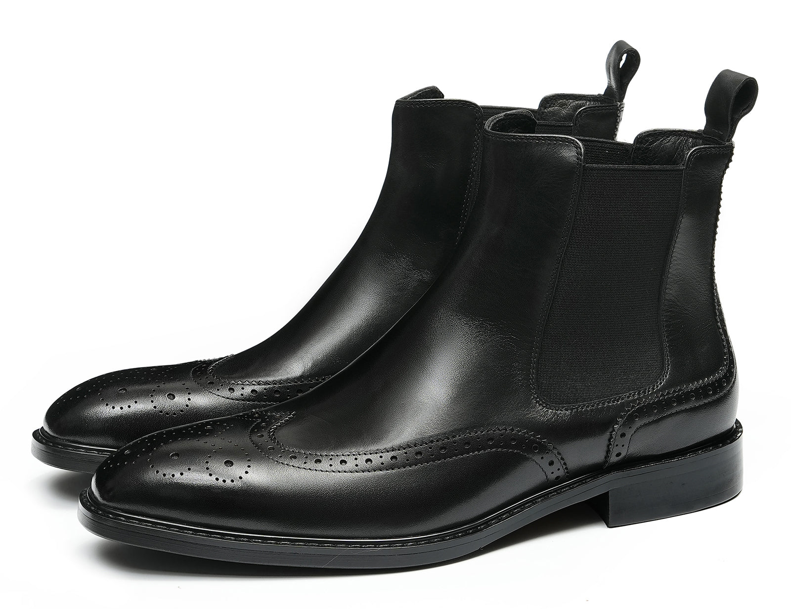 Men's Handmade Dress Wingtips Brogues Chelsea Boots