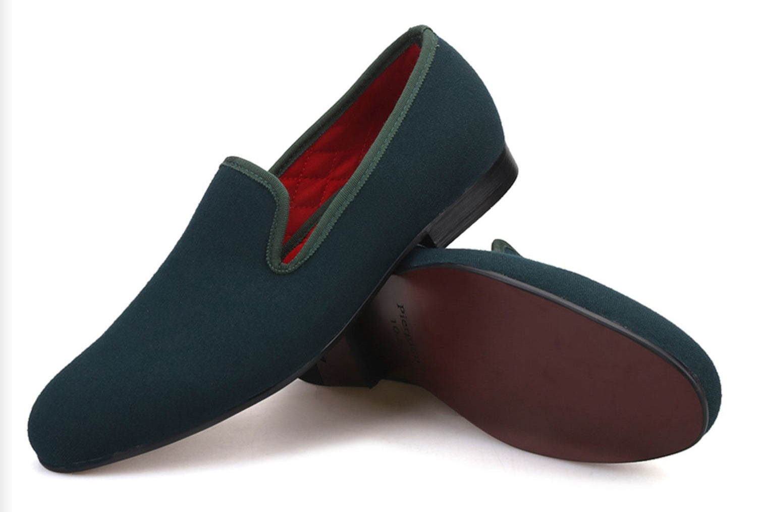 Mens Suede Loafers Formal Slip On Shoes