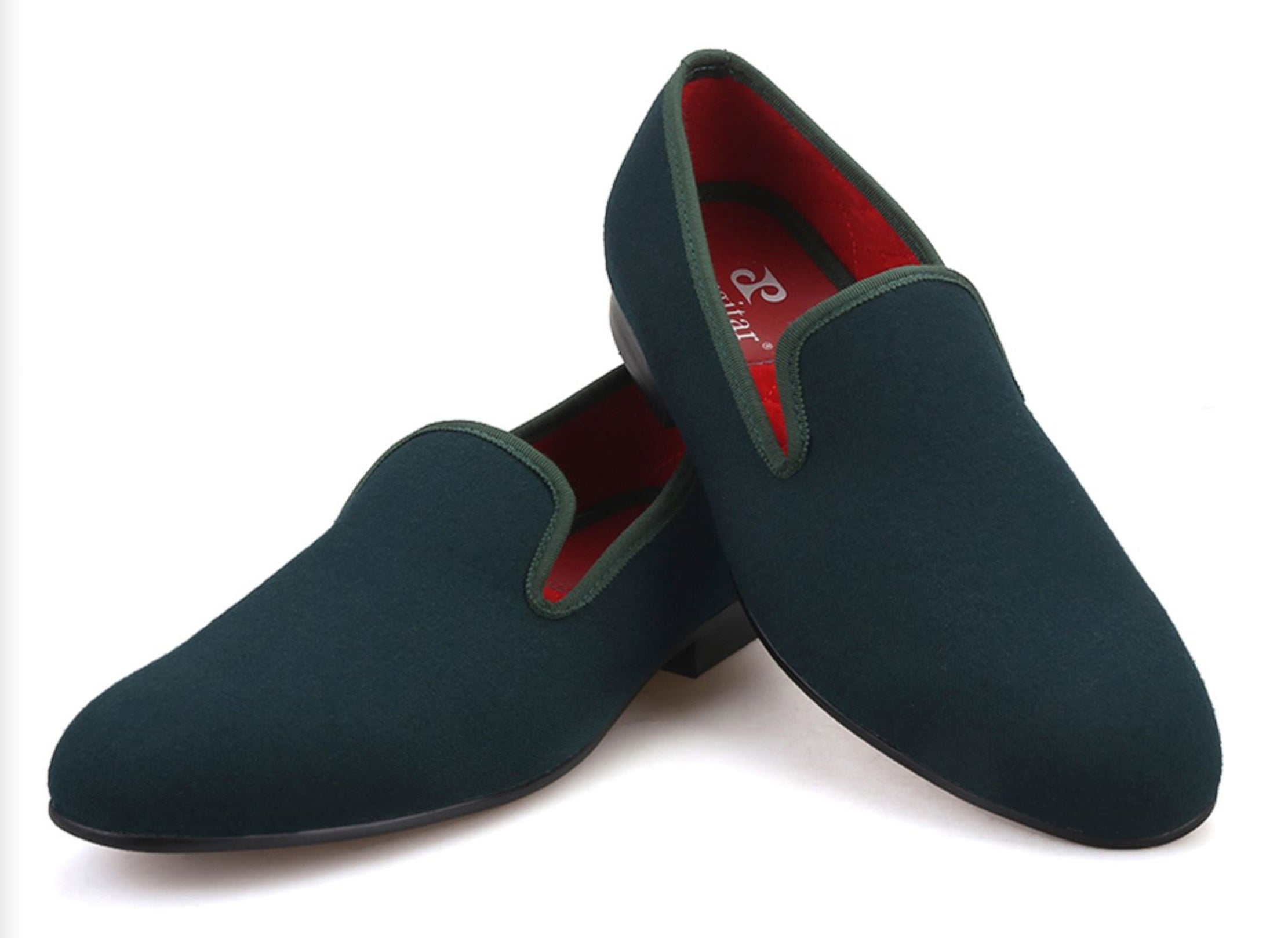 Mens Suede Loafers Formal Slip On Shoes
