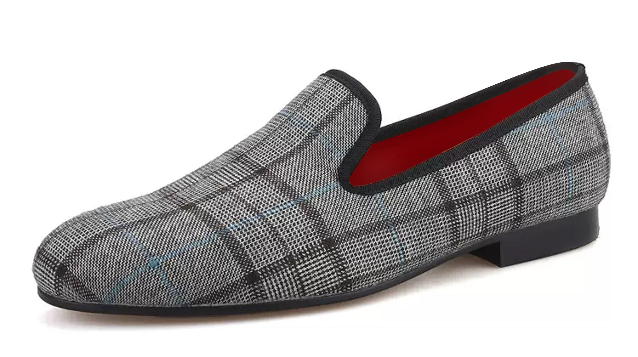 Men's Plaid Slip On Casual Penny Loafers