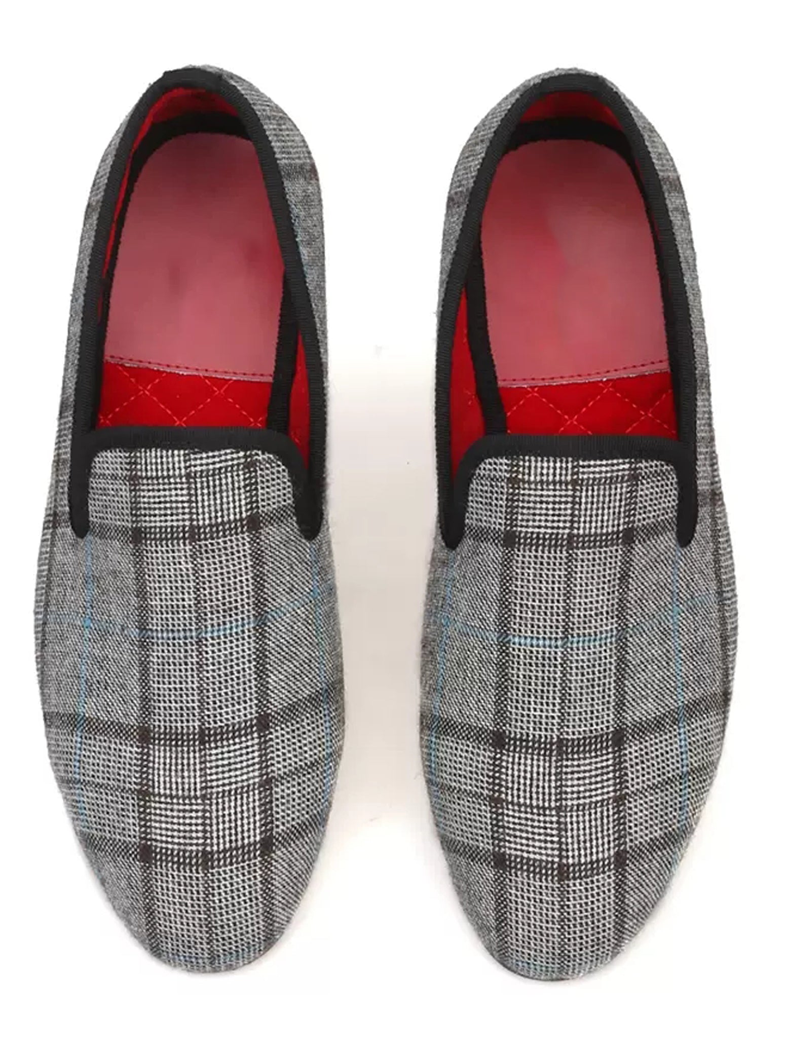 Men's Plaid Slip On Casual Penny Loafers