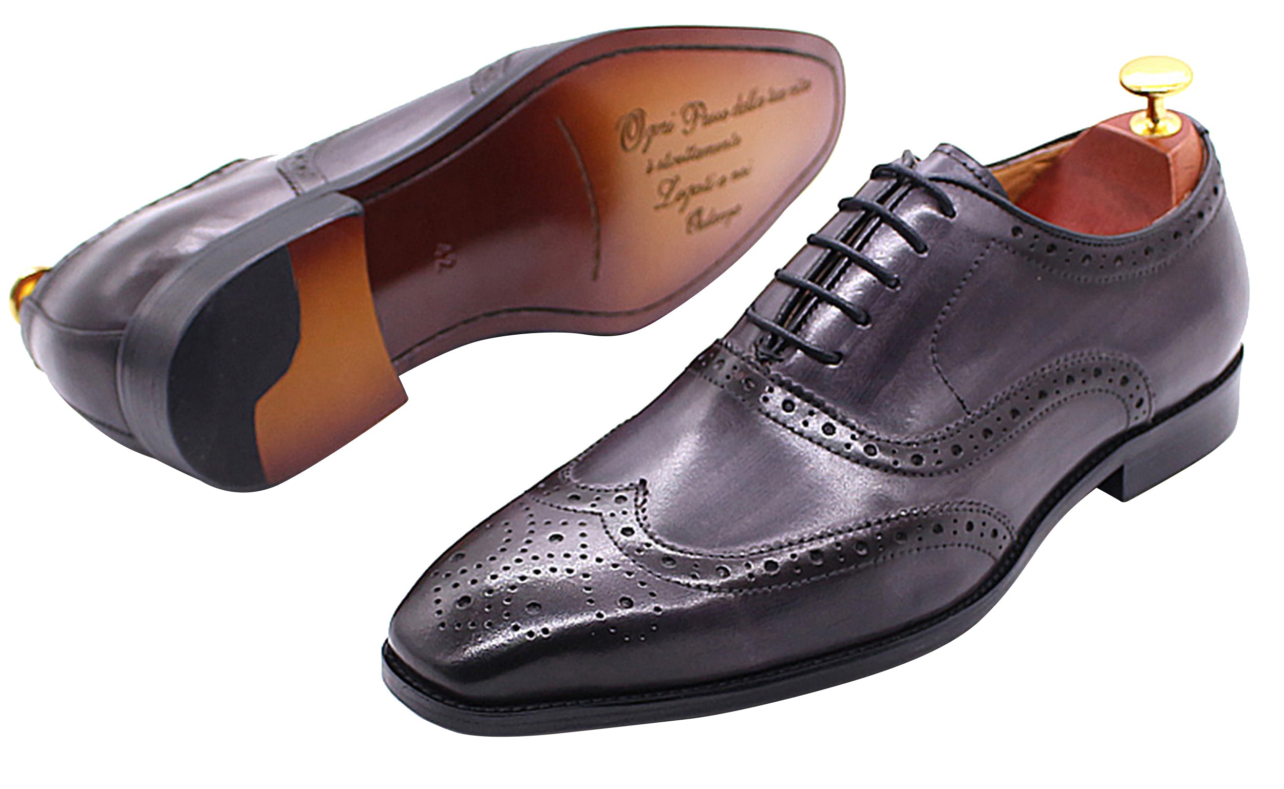 Vestido de hombre Oxfords formales con puntas de ala