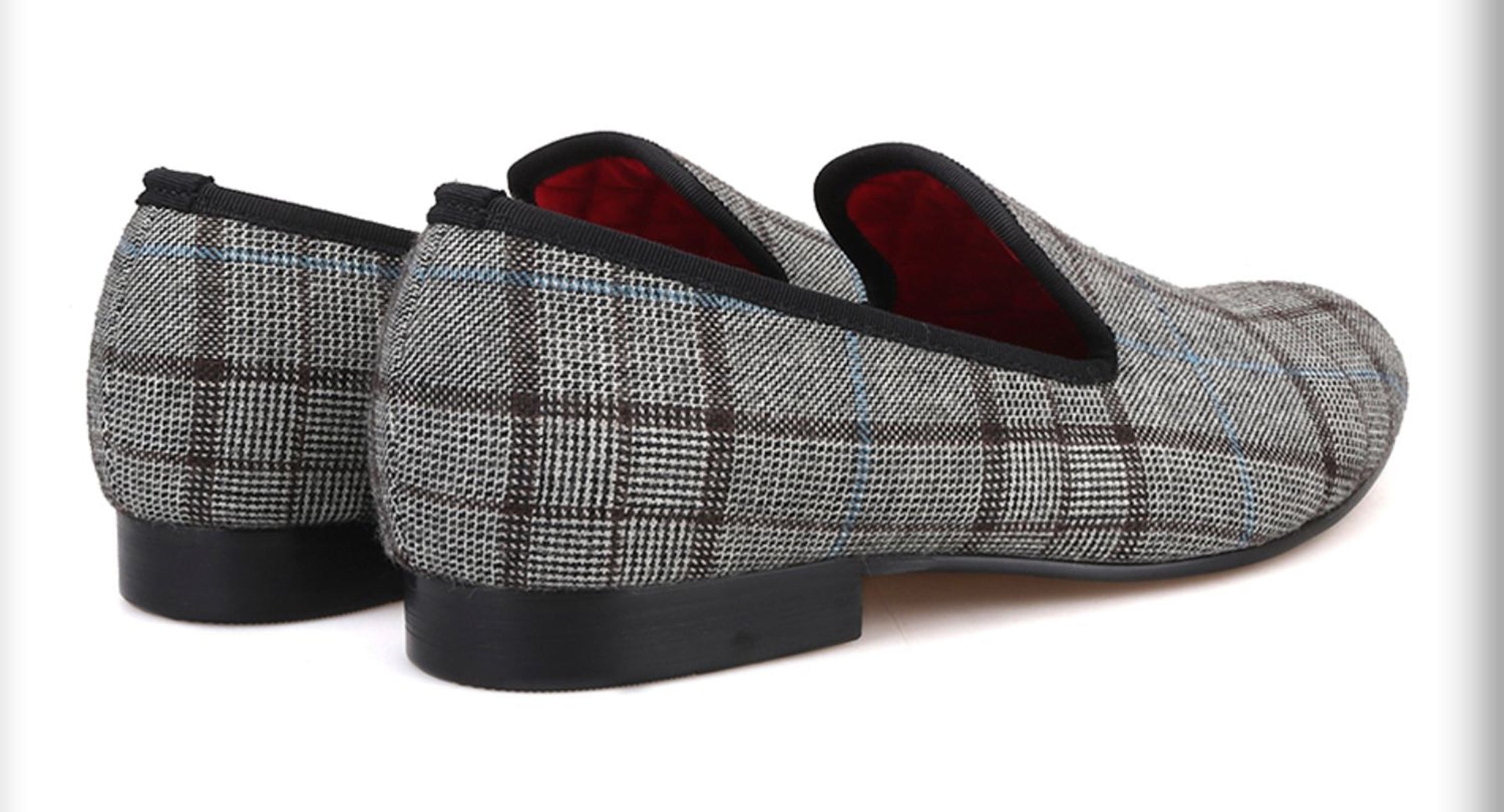 Men's Plaid Slip On Casual Penny Loafers