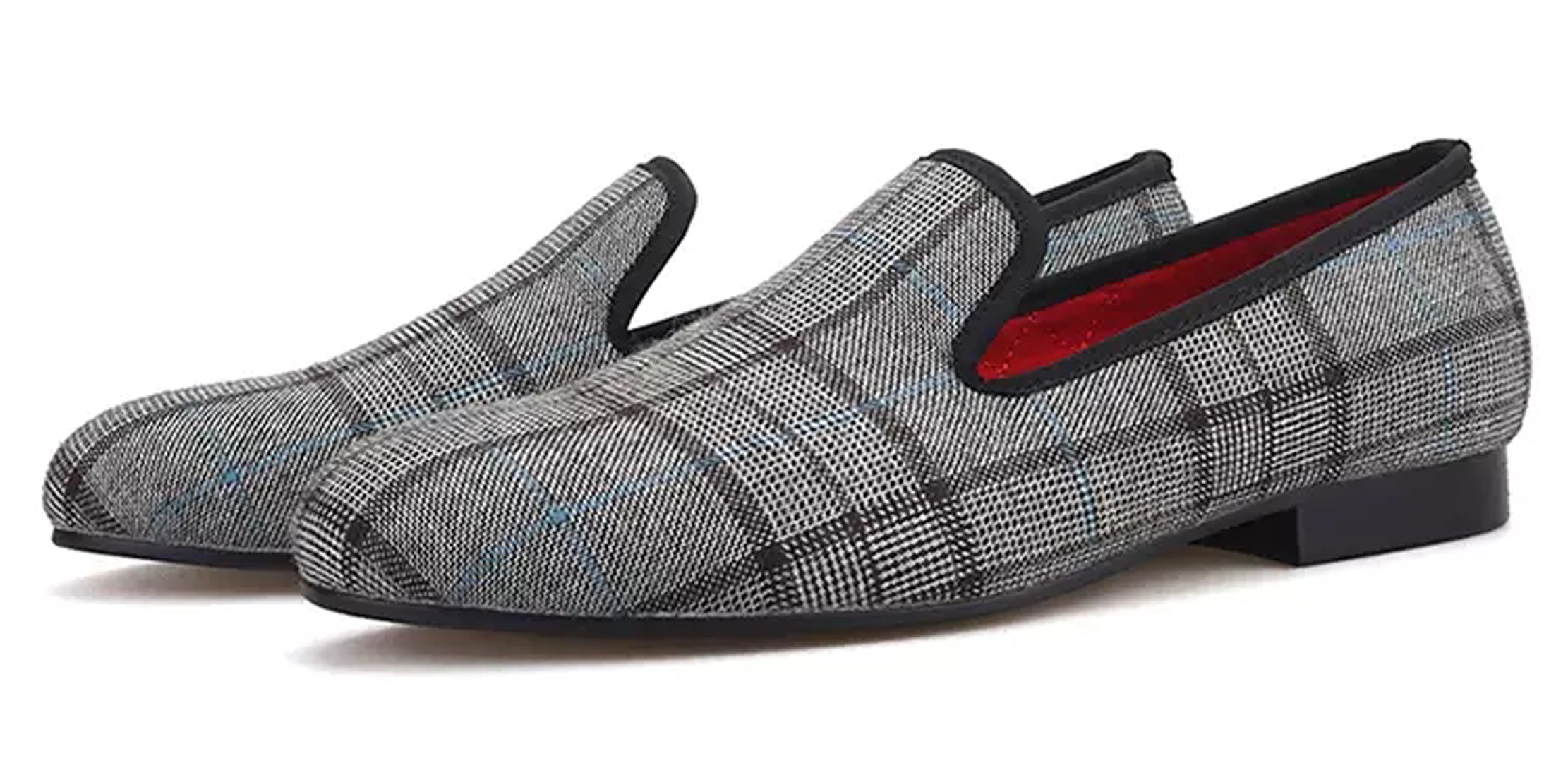 Men's Plaid Slip On Casual Penny Loafers