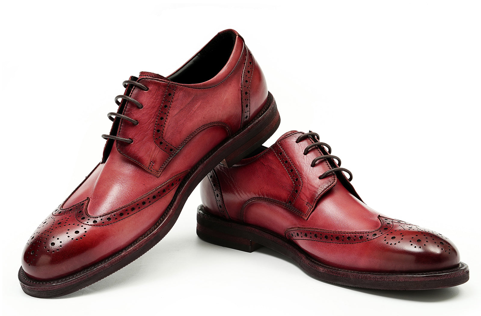 Men's Longwing Wingtip Brogues Debry