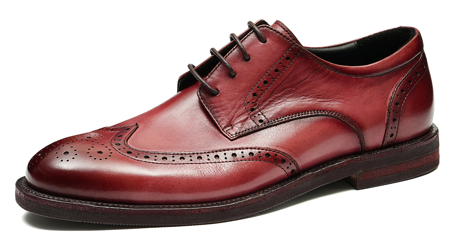 Men's Longwing Wingtip Brogues Debry