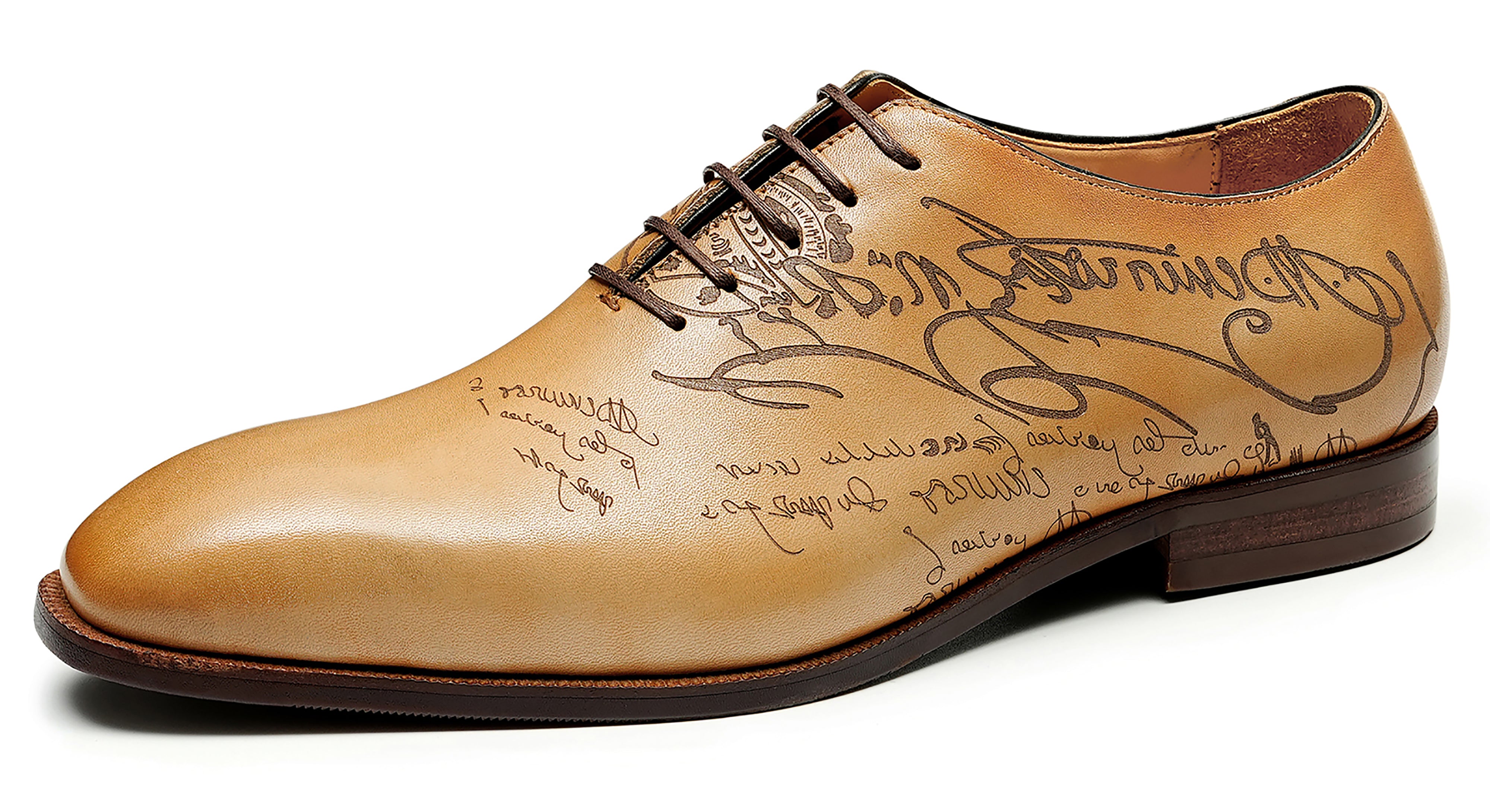 Men's Plain Toe Arabesque Brogues Oxfords