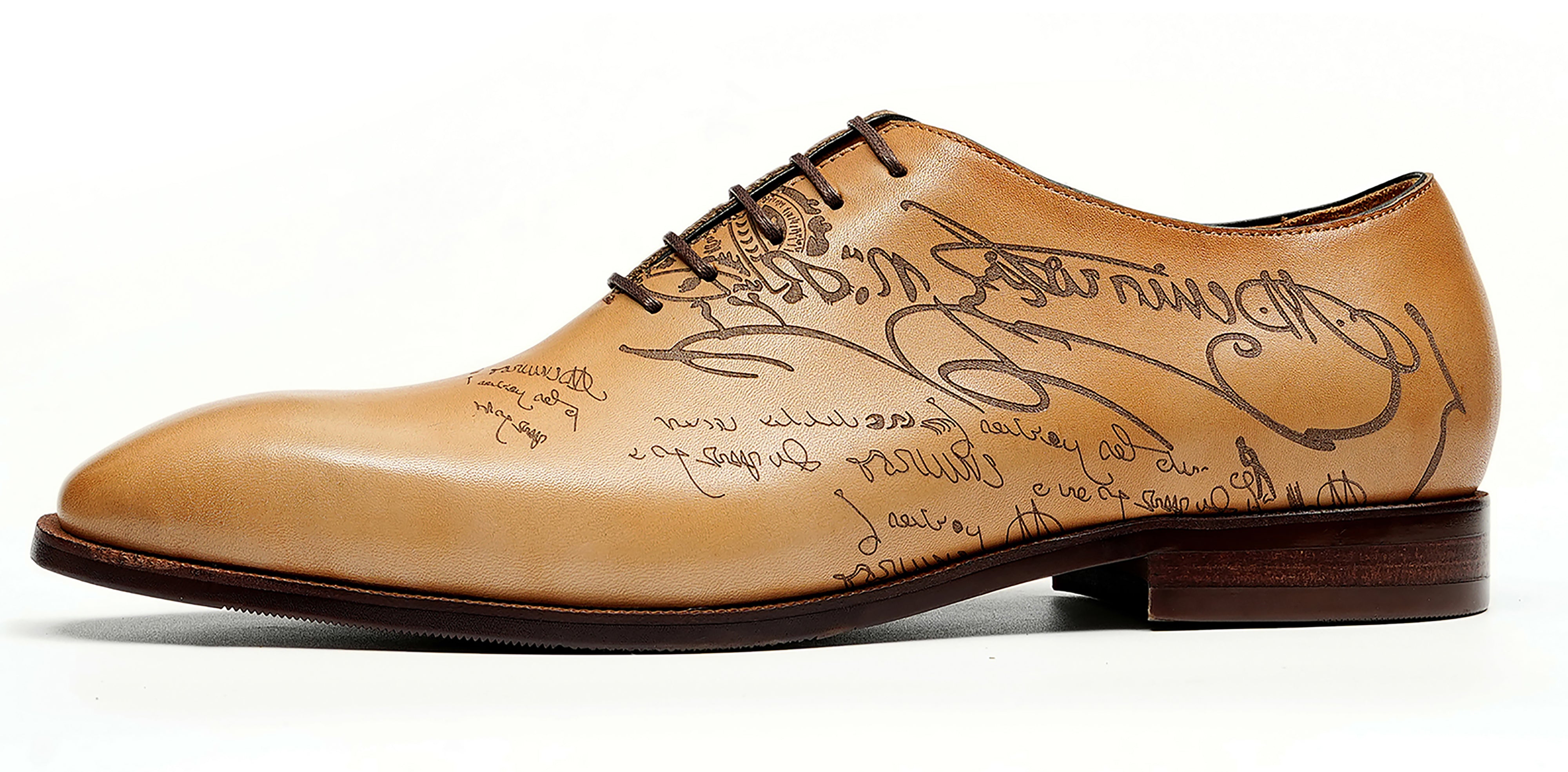 Men's Plain Toe Arabesque Brogues Oxfords