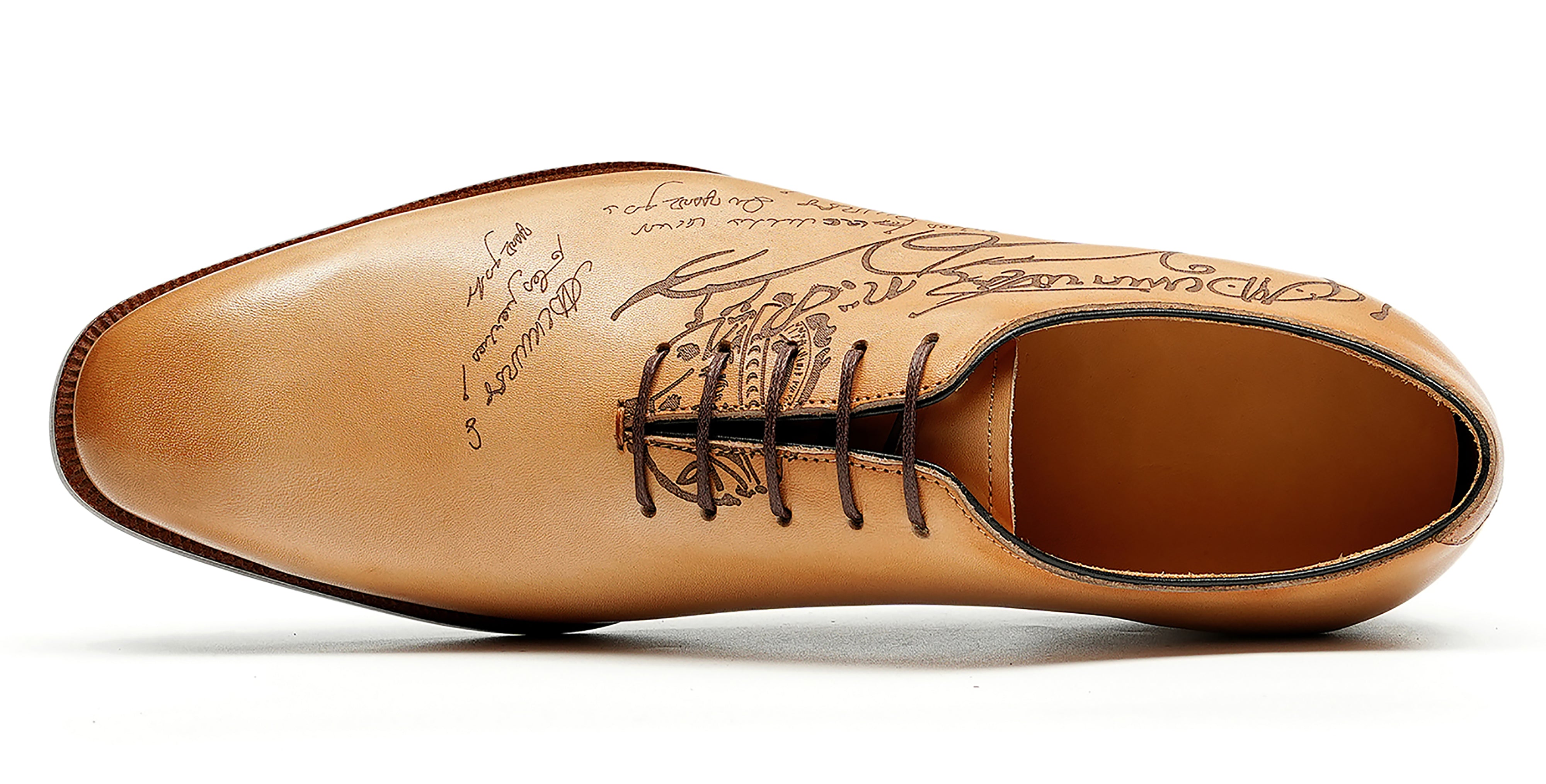 Men's Plain Toe Arabesque Brogues Oxfords