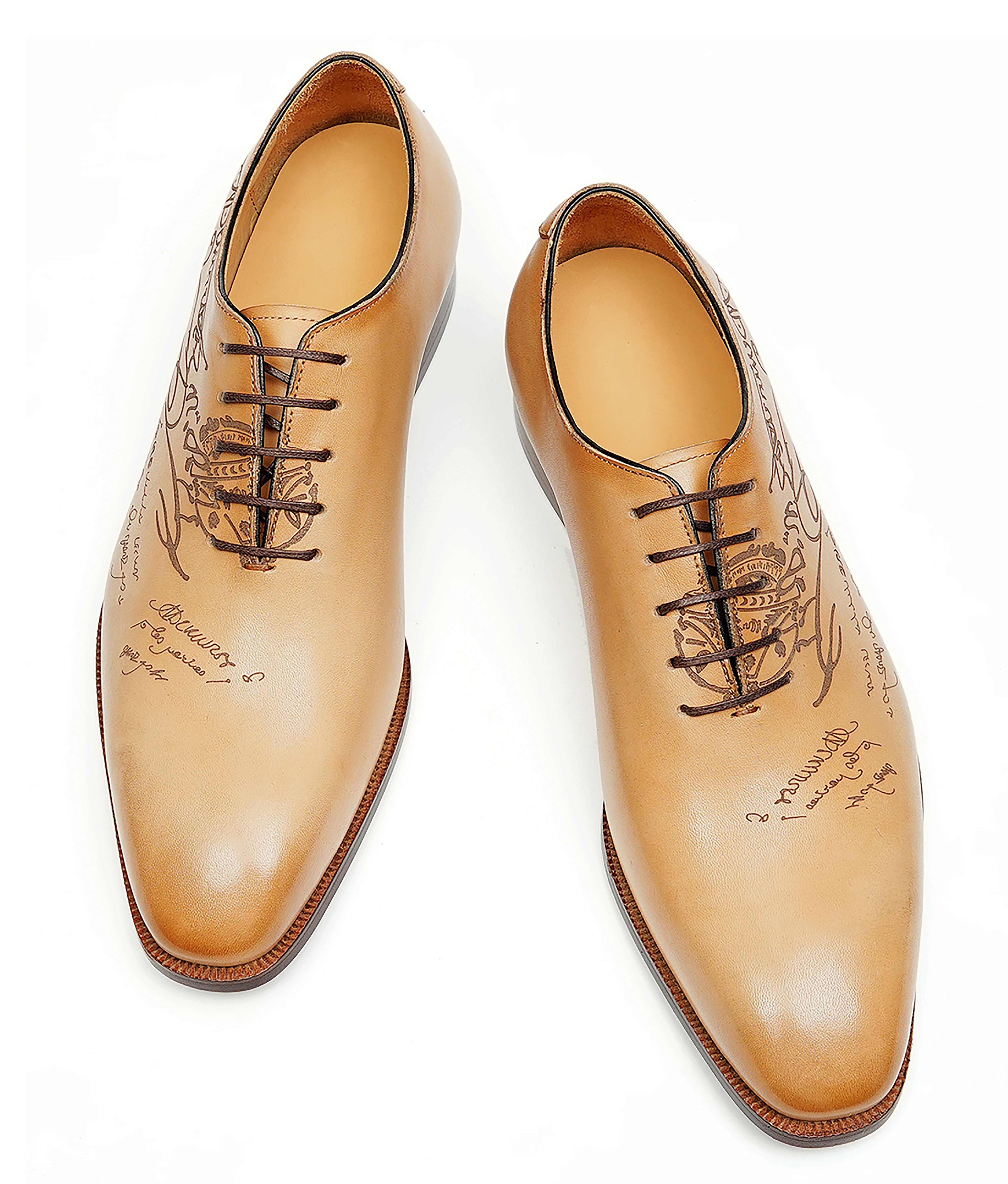 Men's Plain Toe Arabesque Brogues Oxfords