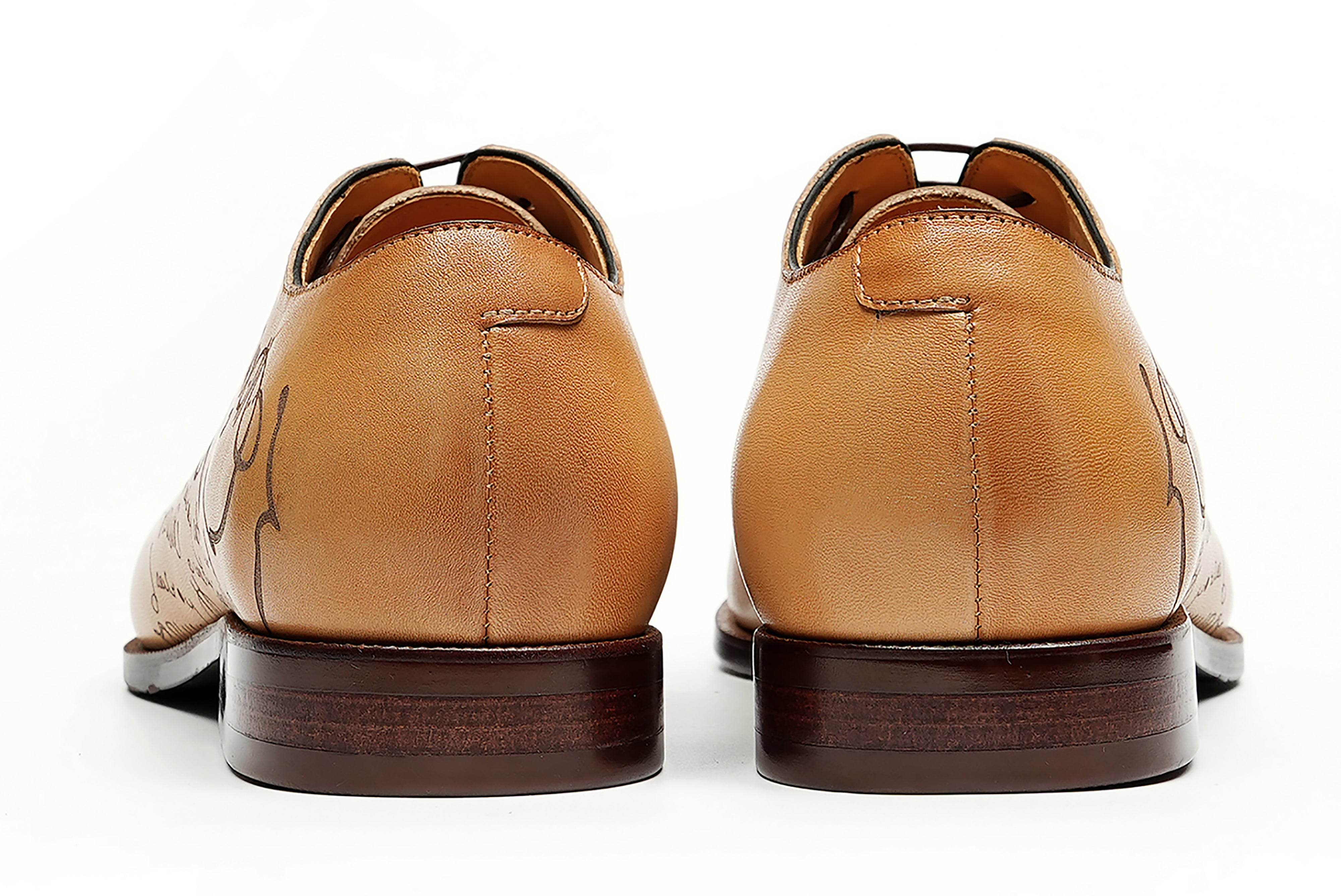 Men's Plain Toe Arabesque Brogues Oxfords
