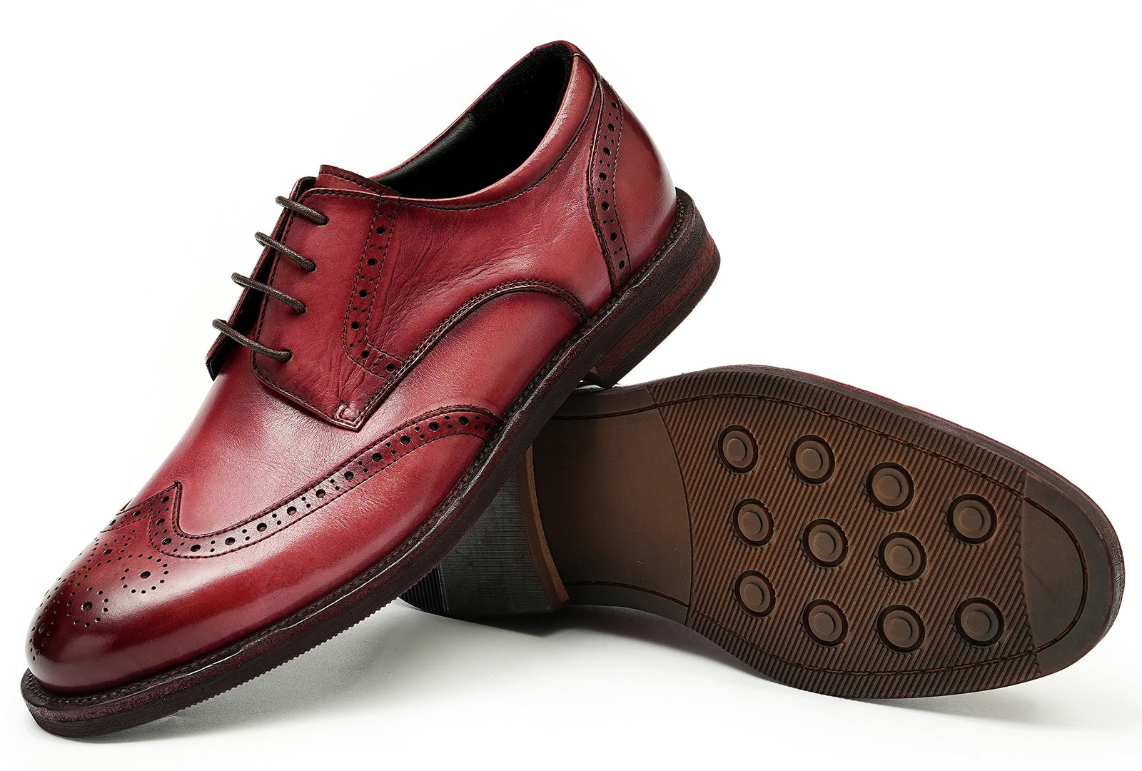 Men's Longwing Wingtip Brogues Debry