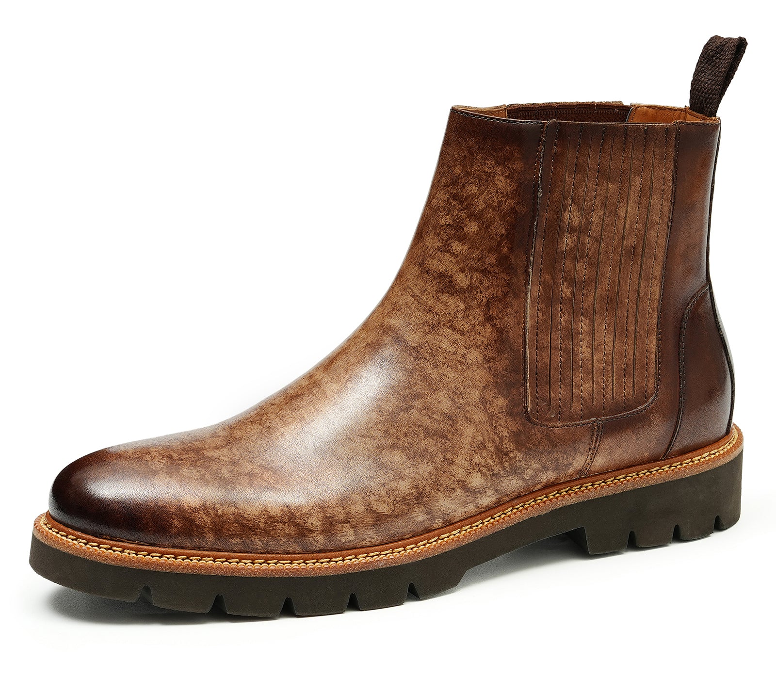 Botas Chelsea de vestir de moda retro para hombre