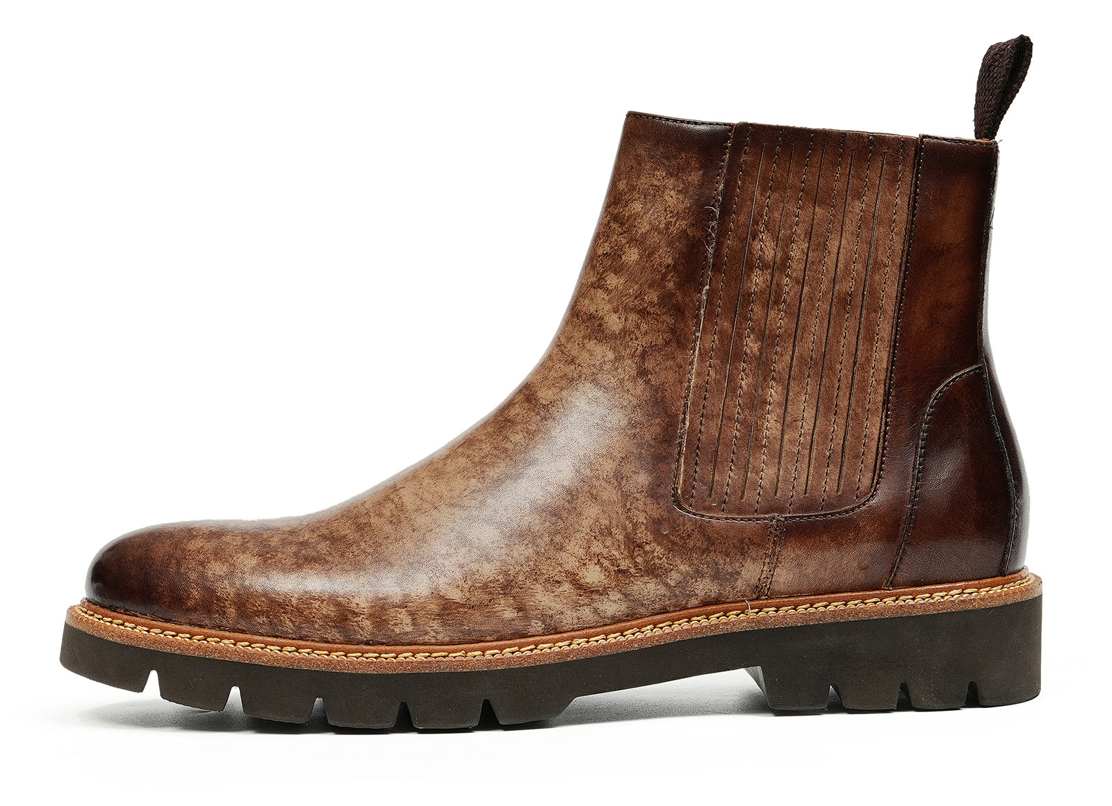 Botas Chelsea de vestir de moda retro para hombre