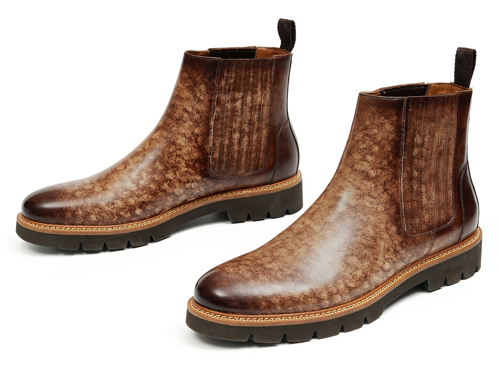 Botas Chelsea de vestir de moda retro para hombre