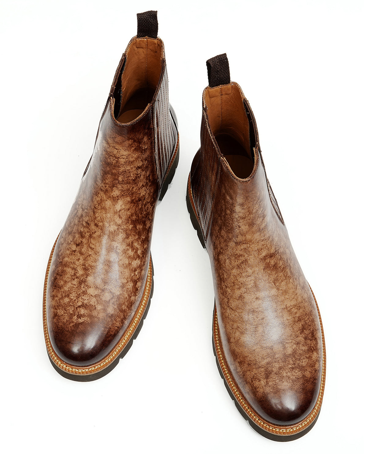 Botas Chelsea de vestir de moda retro para hombre