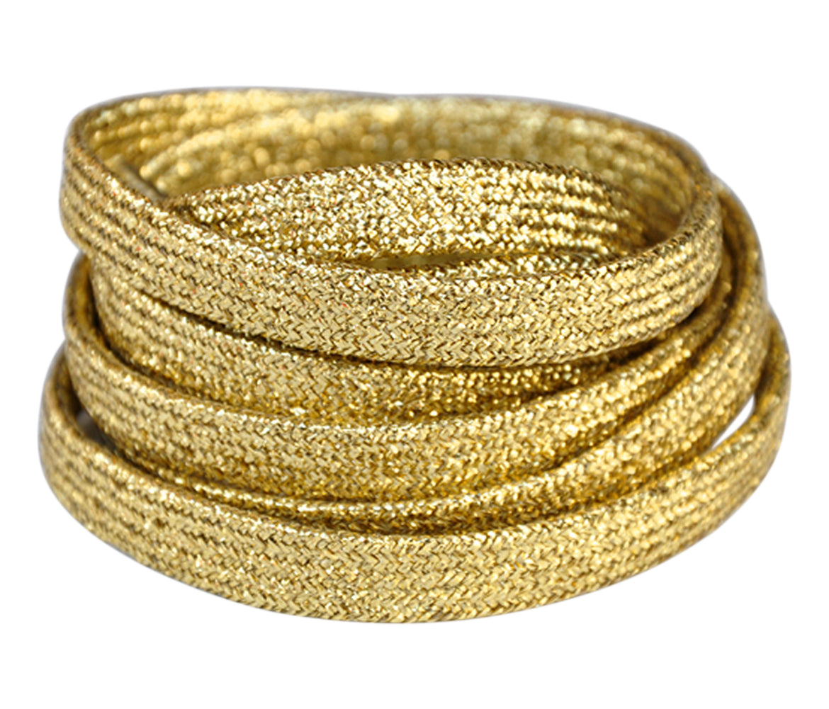 Glitter Flat Shoelaces - 1 Pair Pack BLX-01