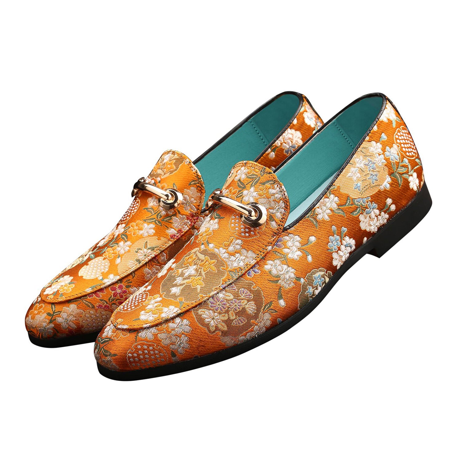 Men's Embroidery Horsebit Smoking Loafer