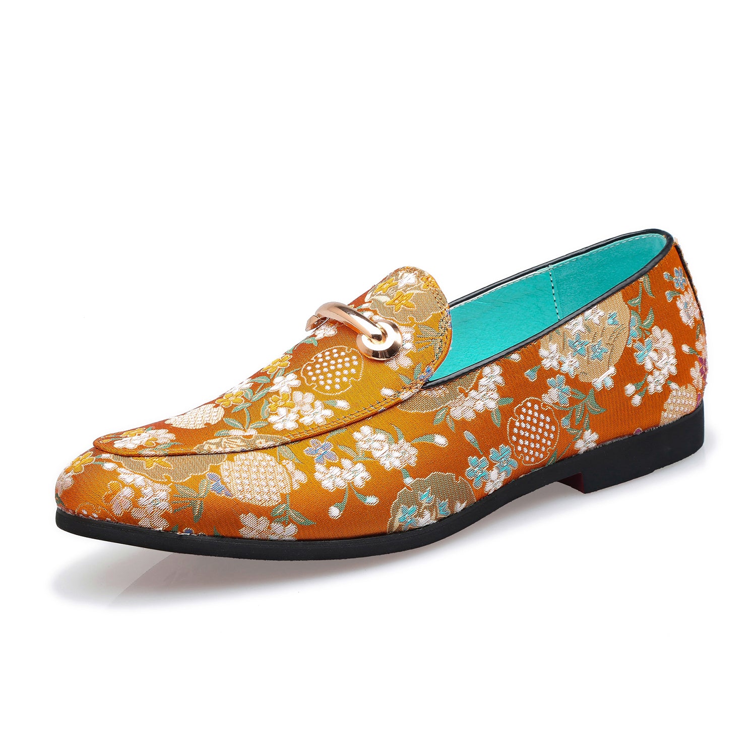 Men's Embroidery Horsebit Smoking Loafer