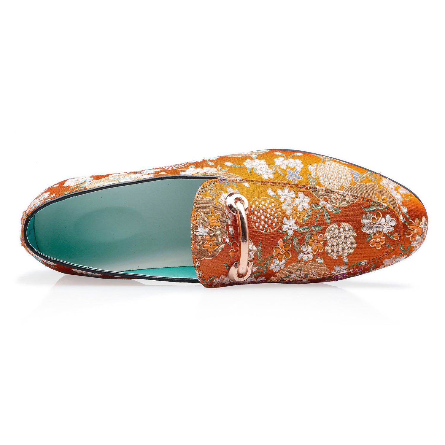Men's Embroidery Horsebit Smoking Loafer