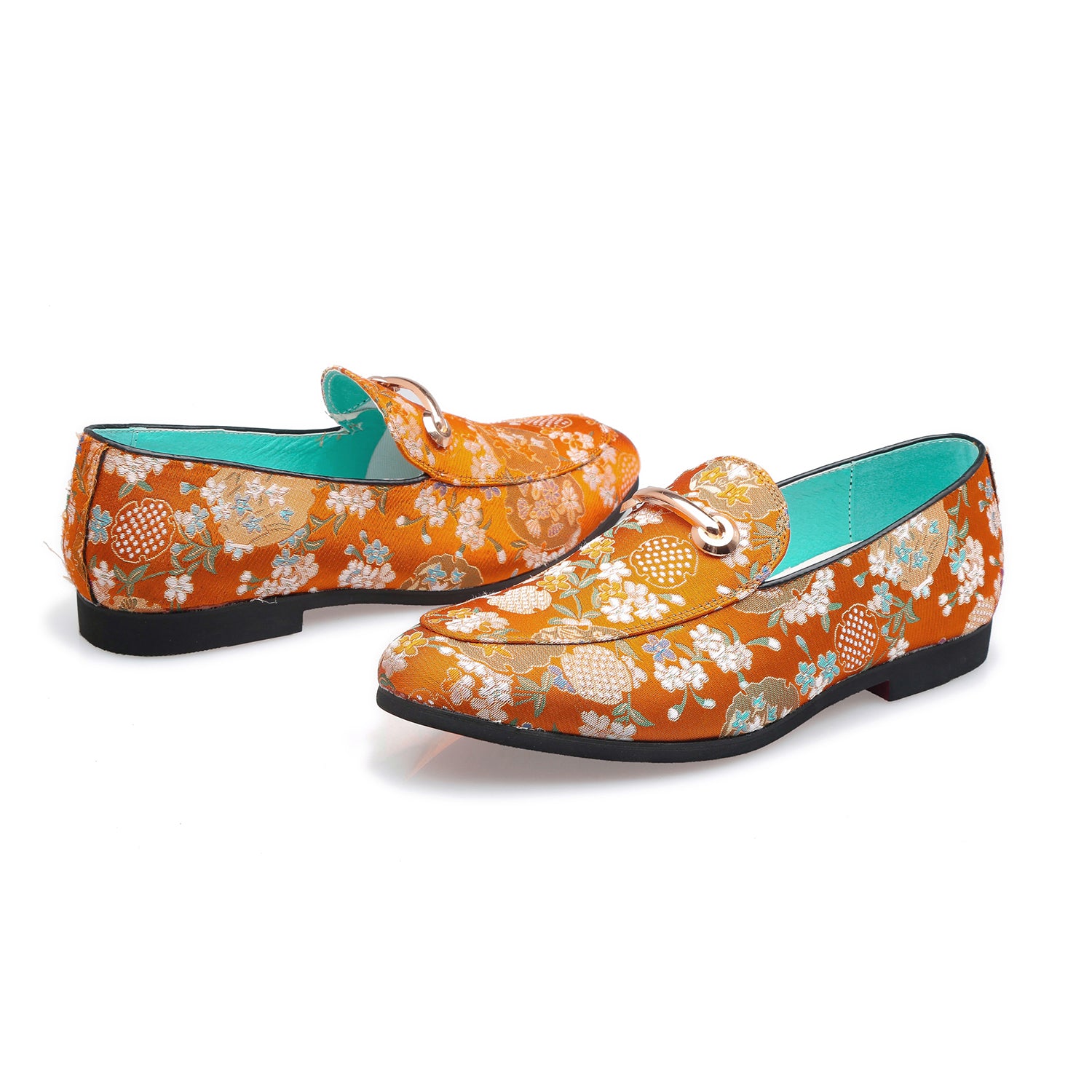 Men's Embroidery Horsebit Smoking Loafer