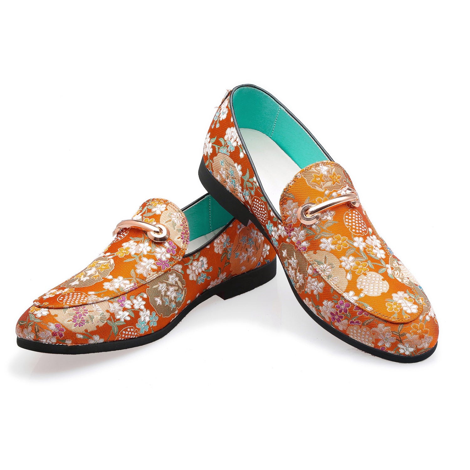 Men's Embroidery Horsebit Smoking Loafer