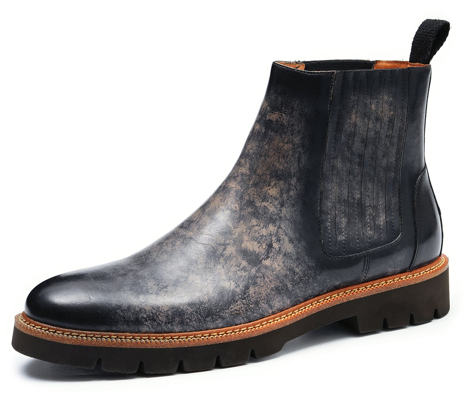 Botas Chelsea de vestir de moda retro para hombre