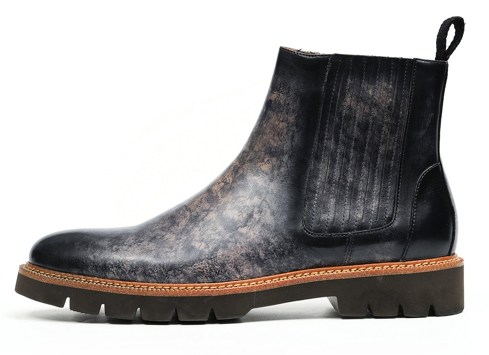 Botas Chelsea de vestir de moda retro para hombre