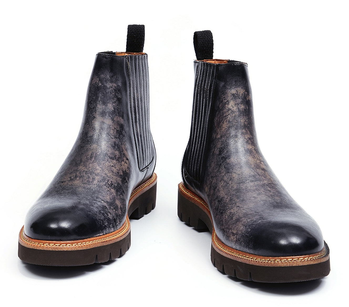Botas Chelsea de vestir de moda retro para hombre