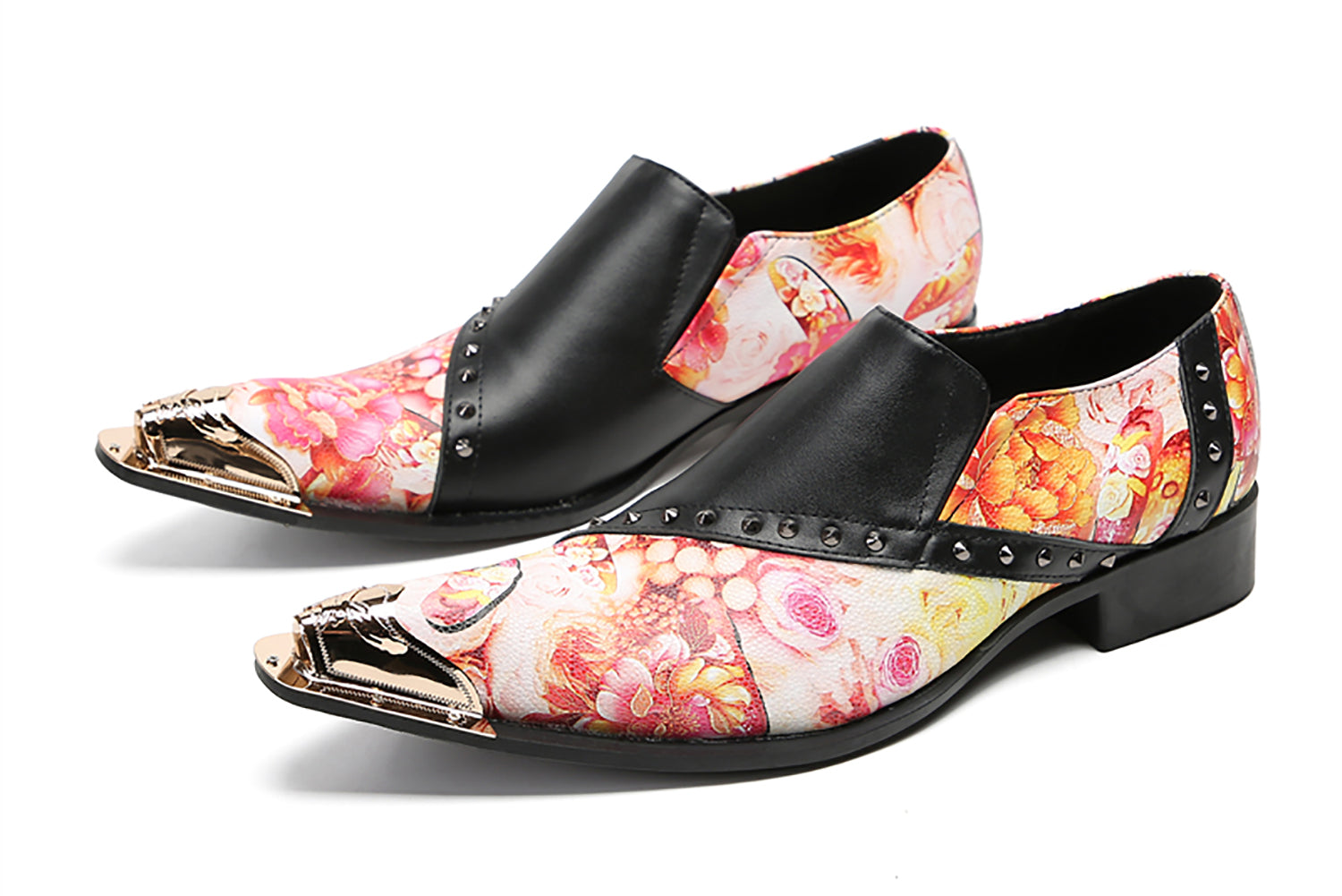 Men's Metal-Tip Rivets Western Loafers